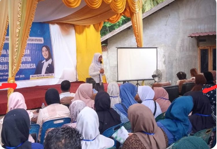 MBG di kabupaten Langkat di harapkan mampu menekan angka Stunting, ungkap Delia Pratiwi