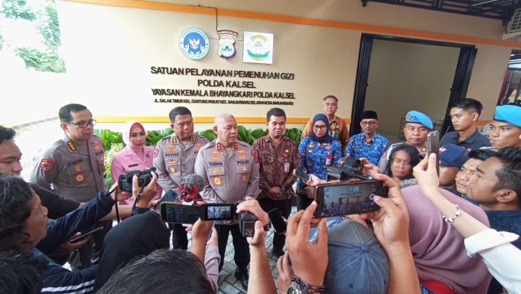 SPPG Polda Kalsel Resmi Beroperasi, Salurkan Makanan Bergizi Gratis untuk 3.202 Siswa